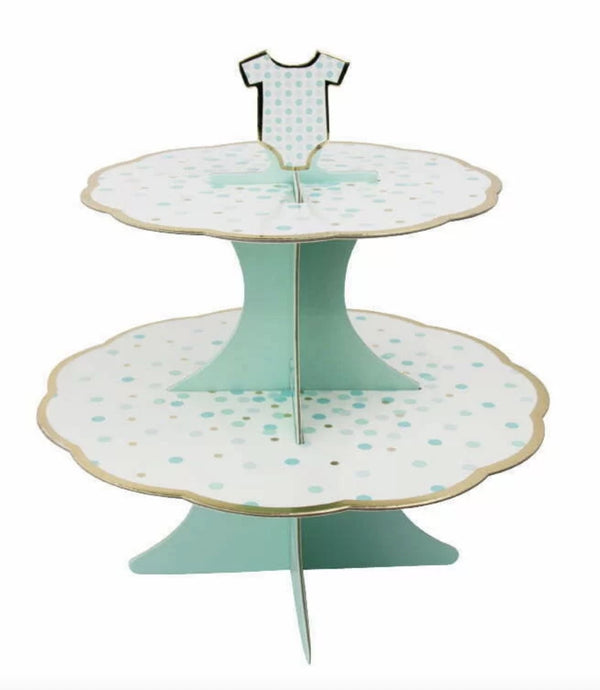 BABY BLUE CAKE STAND